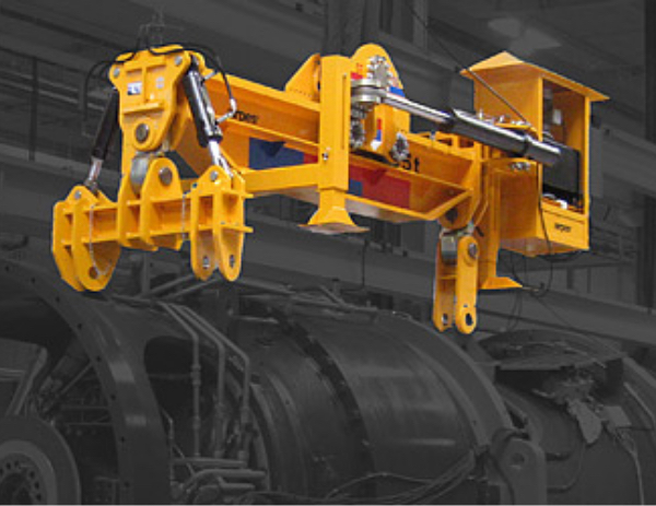 Drivetrain hydraulic lifting beam